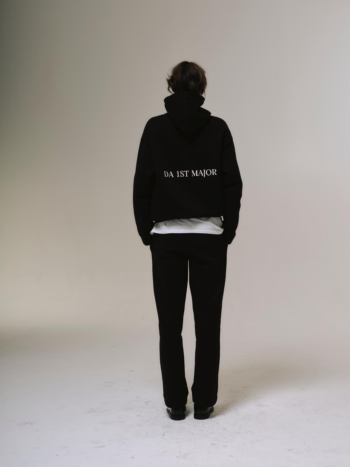 DA 1ST MAJOR Black Hoodie LINEA MI-AMI